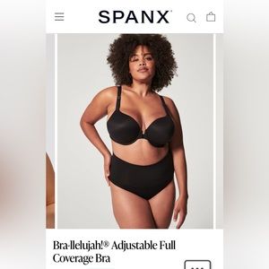 Spanx Bra-llelujah adjustable full coverage bra. 34DD